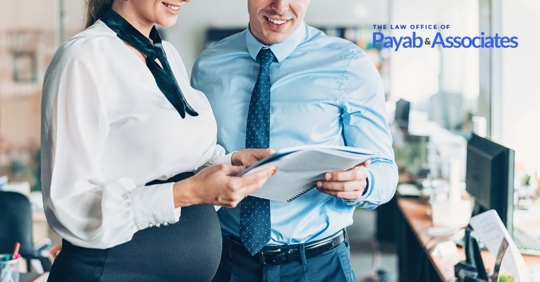 pregnant employee at work