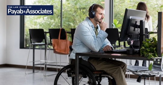 employee on a wheelchair